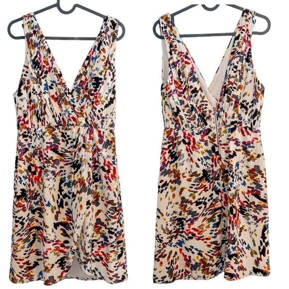 Alice + Olivia Silk Mini Dress Abstract Print - Picture 4 of 7